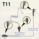 1-wire Headset Earphone mic for Kenwood TK3302 NX240v NX340u Portable radio