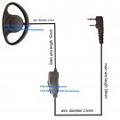 D Style Shape Headset Earphone For ICOM IC-F1000D IC-F2000D Portable Radios D Style Shape Headset Earphone For ICOM IC-F1000D IC-F2000D Portable Radios
