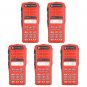 5x Red Replacement Repair Case Housing For Motorola MTX8250.LS Portable Radios