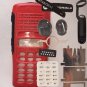 5x Red Replacement Repair Case Housing For Motorola MTX8250.LS Portable Radios