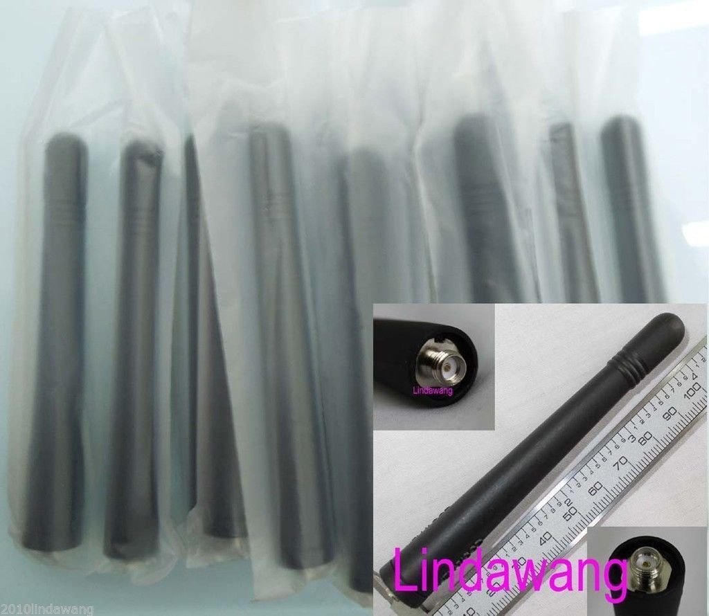 Bestkong Antena De Látigo UHF 10 X Para Radio Bidireccional Kenwood TK-3173 TK-3