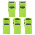 Lot 5 Green Replacement Repair Case Housing for Motorola GP340 Portable Radio