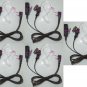 5x 2-Pin Surveillance Kit Translucent Headset Earpieces for ICOM Portable radio