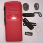 Red Replacement Repair kit Housing Case cover For Motorola GP328 Portable Radio