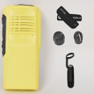 Yellow replacement housing case for Motorola HT750 (Ribbon Cable+Speaker+mic)