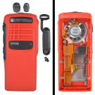 Red Case Housing with ribbon type cable mic and speaker for motorola GP328 radio Red Case Housing with ribbon type cable mic and speaker for motorola GP328 radio