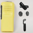 Yellow replacement housing case for Motorola GP340 (Ribbon Cable+Speaker+mic)