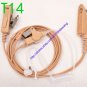 Beige Acoustic Tube Headset Earpiece for Motorola GP328 GP329 GP338 GP339 GP580
