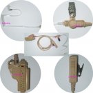 Beige Translucent Tube Earphone Earpiece Headset For Motorola MTS2000 MT2000 Beige Translucent Tube Earphone Earpiece Headset For Motorola MTS2000 MT2000