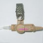 Beige Translucent Tube Earphone Earpiece Headset For Motorola MTS2000 MT2000
