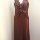 Davids Bridal 8 Brown Cognac Gown Shawl Long Formal Prom Bridesmaid Dress Davids Bridal 8 Brown Cognac Gown Shawl Long Formal Prom Bridesmaid Dress
