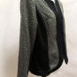 Lafayette 148 P14 Jacket Black Gray Herringbone Tweed Zip Up