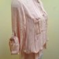 Zara Basic L Top Pink Purple Shade Convertible Sleeve Tunic Drop Waist
