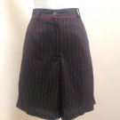Lizgolf Shorts 10 Black Red Striped Bermuda Walking Golf Pants Liz Claiborne