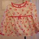 GYMBOREE Girls Sz 3 Top Pink Floral Cotton Swing Shirt GYMBOREE Girls Sz 3 Top Pink Floral Cotton Swing Shirt