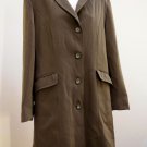Jones New York Sz 8R Greenish Brown Removable Lining Coat Womens Medium Jones New York Sz 8R Greenish Brown Removable Lining Coat Womens Medium