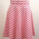 Ralph Lauren 4 Skirt Red White Chevron Striped A Line Lightweight Cotton Ralph Lauren 4 Skirt Red White Chevron Striped A Line Lightweight Cotton