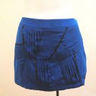 Twelve by Twelve XS TP Skirt Blue Black Chain Pleated Micro Mini Punk Club Twelve by Twelve XS TP Skirt Blue Black Chain Pleated Micro Mini Punk Club