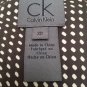Calvin Klein XS Top Brown Silk Stretch Polka Dot Pleated Flutter Sleeve Shirt