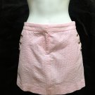 J Crew 4 Skirt Pink White Striped Seersucker Cotton Mini A-Line Pockets J Crew 4 Skirt Pink White Striped Seersucker Cotton Mini A-Line Pockets