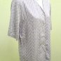 Pendleton 10 Top Purple White Swirl Short Sleeves Button Down Tunic