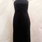 Express 3/4 Dress Black Strapless Empire Waist Long Side Slits