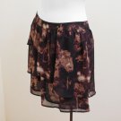 Silence + Noise Anthropologie 10 M Skirt Brown Tiered Ruffled Mini Medium Silence + Noise Anthropologie 10 M Skirt Brown Tiered Ruffled Mini Medium