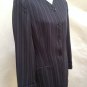 Jones New York 10P Jacket Navy Blue Pinstripe Suit Blazer
