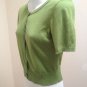 Ann Taylor Loft XSP Green Cardigan Sweater Pima Cotton Short Sleeve