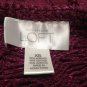 Ann Taylor Loft XS Sweater Purple Open Weave Knit Keyhole Tie Front Top