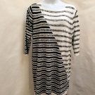 Avenue 26 28 Sweater Dress Black White Striped Knit Plus Size VIP Avenue 26 28 Sweater Dress Black White Striped Knit Plus Size VIP