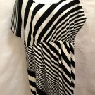 Lane Bryant 22 24 Dress Black White Striped Elastic Waist Plus Size Lane Bryant 22 24 Dress Black White Striped Elastic Waist Plus Size