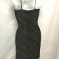 Cache 2 Black Silver Beaded Halter Sparkly Asymmetric Sexy Party Cocktail