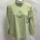 LL Bean M Fleece Jacket Green 1/4 Zip Pullover Sleeve Pocket Lightweight LL Bean M Fleece Jacket Green 1/4 Zip Pullover Sleeve Pocket Lightweight