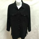 Style & Co 4P Black Moleskin Shirt Tunic Button Down Long Sleeve Top New Style & Co 4P Black Moleskin Shirt Tunic Button Down Long Sleeve Top New
