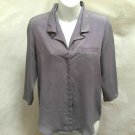 Silence + Noise XS Top Purple Hidden Button 3/4 Sleeve Shirt Urban Outfitters Silence + Noise XS Top Purple Hidden Button 3/4 Sleeve Shirt Urban Outfitters