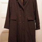 APOSTROPHE Sz 12 L Coat Gray Double Breasted Lined Womens Large