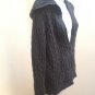 Old Navy Maternity XS Sweater Gray Cable Knit Hooded Deep V Neck Tunic Layering