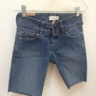 Abercrombie 14 Slim Jean Shorts Blue Denim Stretch Cutoff Girls
