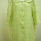 Cynthia Steffe XL Coat Citron Yellow-Green Textured Silver Trim New Cynthia Steffe XL Coat Citron Yellow-Green Textured Silver Trim New