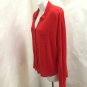 Staring at Stars L Red Button Down Hi Lo Long Sleeves Shirt