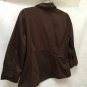Ann Taylor Loft 12 Top Brown Button Down Pleated Long Sleeve Shirt