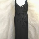 Adrianna Papell Evening 10 Maxi Dress Beaded Gown Sweetheart Neckline Formal