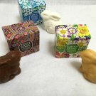 3 Sculpted Bunny Soaps Chocolate Snow Bunny Garden Bunny Greenwich Bay Trading