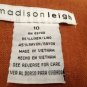 Madison Leigh 10 Jacket Dijon Rust Linen Blend Open Applique Short Sleeve New