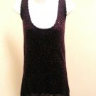 Young Fabulous Broke M Tunic Purple Sequins Tank Top Mini Dress Party