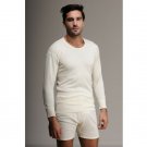 Hasyun Tank Top Long Sleeve Soft Base Layer MENS 75% MERINO WOOLMARK