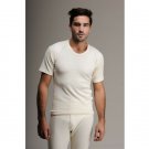 Hasyun Mens 75% Merino Wool Tank Top Short Sleeve Interlock Baselayer Woolmark