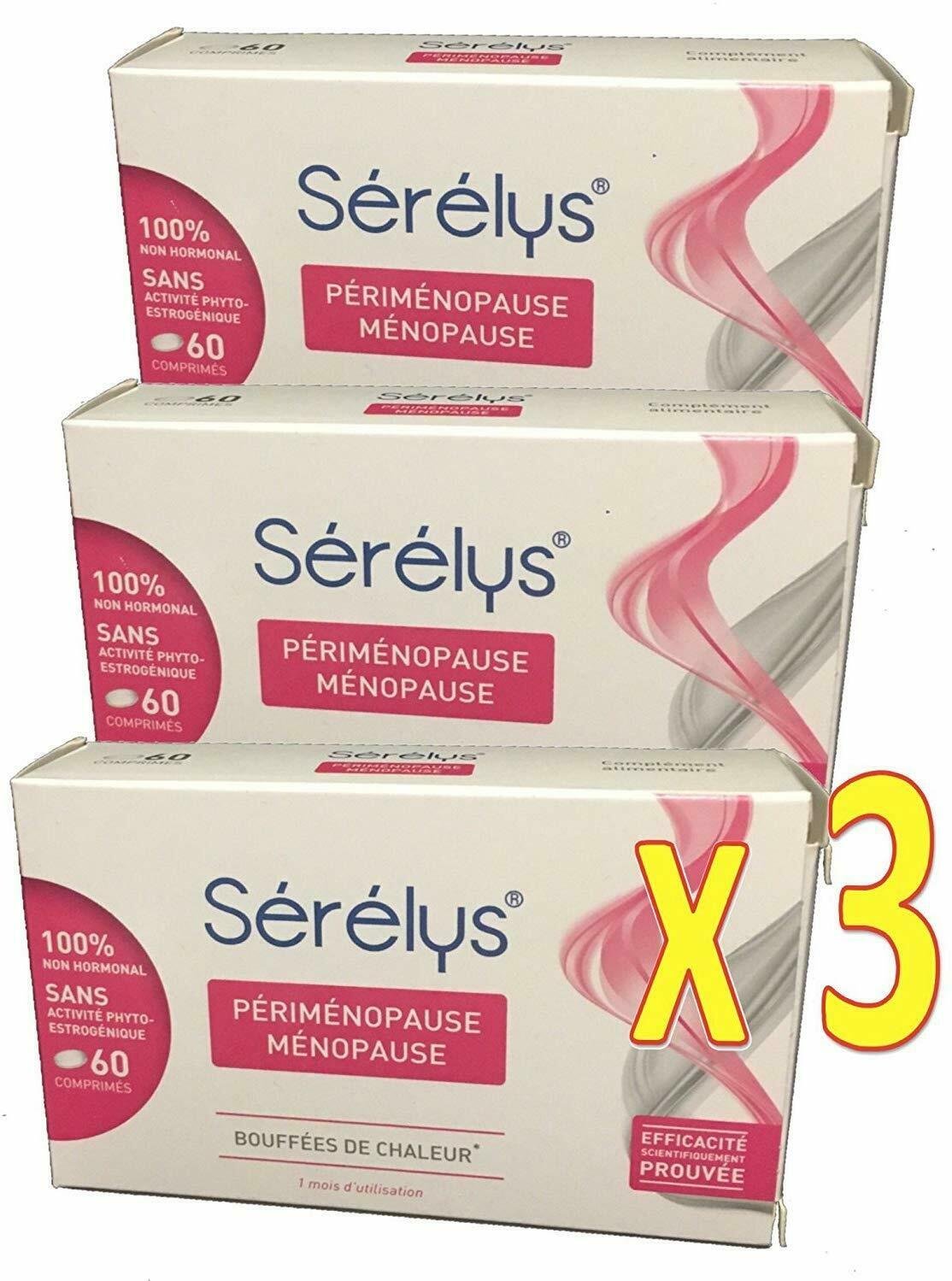 S&Atilde;&copy;r&Atilde;&copy;lys (Srlys) Perimenopause Menopause 60 Tablets Pack 3 Months