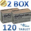 DAFLON/ DETRALEX / VENIXXA 500mg 120 tabs Varicose Heavy Swollen Tired Legs Hemorrhoids, EXPIRE 2023
